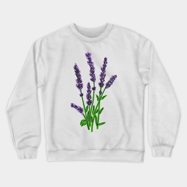 Lavender Crewneck Sweatshirt by panco